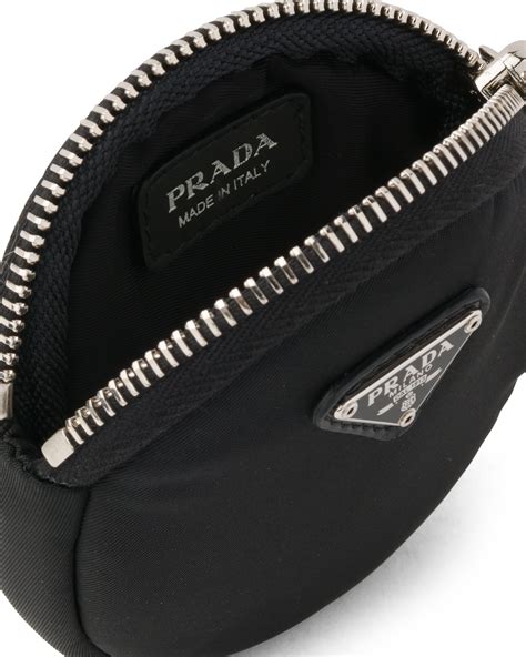 prada crochet mini pouch|prada bag with small pouch.